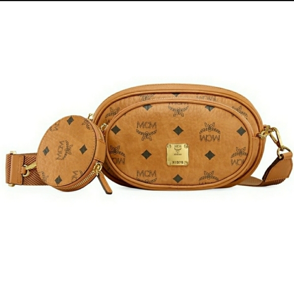 MCM Small Essential Visetos Original Crossbody Bag - Picture 6 of 13